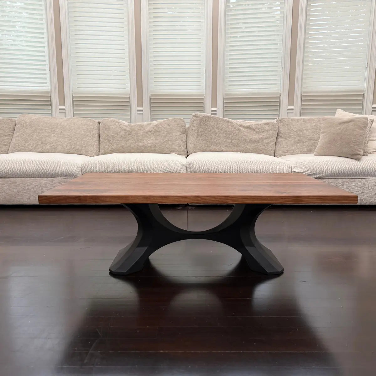Modern Walnut Coffee Table Handmade