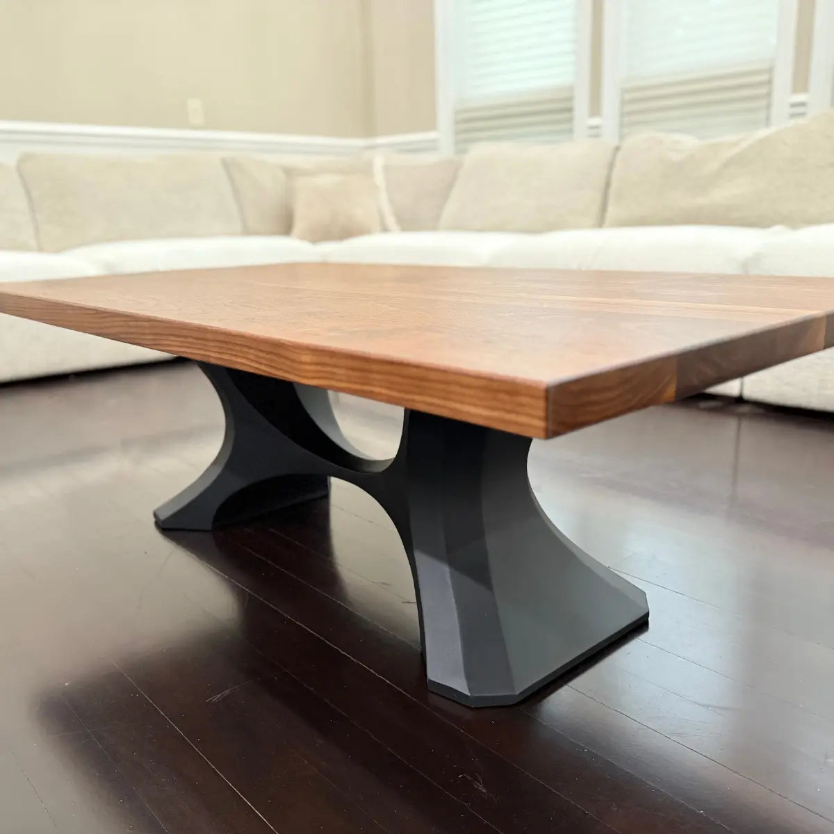 Modern Walnut Coffee Table Handmade